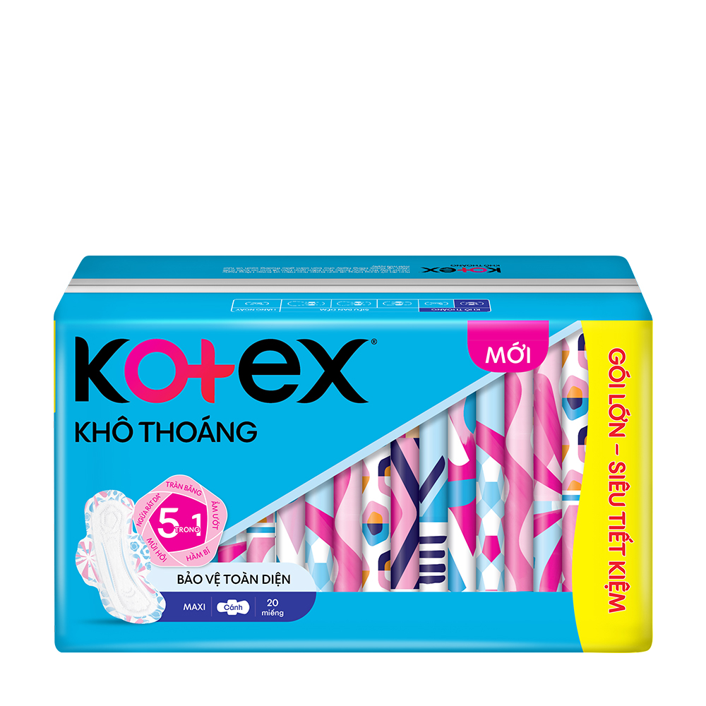 [1gói/20M] Băng vệ sinh Kotex HÀNG NGÀY Kháng Khuẩn hương tự nhiên 20 miếng/01 gói