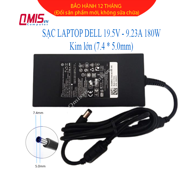 Dell Alienware 15 R1, 15 R2, precision 19.5 M4600 m47-zin slim laptop charger (180*7.4mm) Dell Alienware 15 R1, 15 R2, precision 5.0 M4600 M3000 m2400-ZIN-12 months warranty