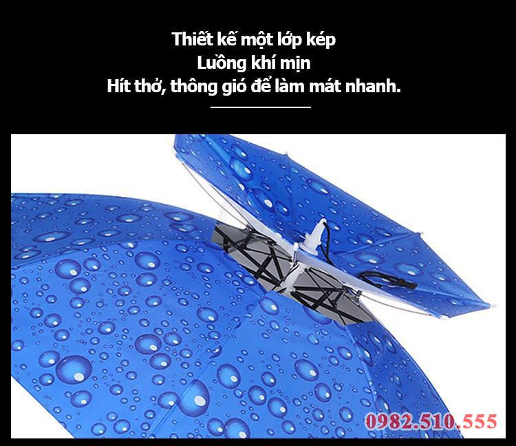Mũ ô câu cá - Che nắng, Che mưa
