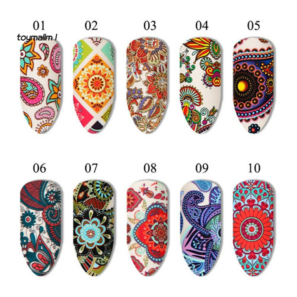 Sét Phoi Thổ Cẩm Trang Trí Móng Làm Nail shopinail