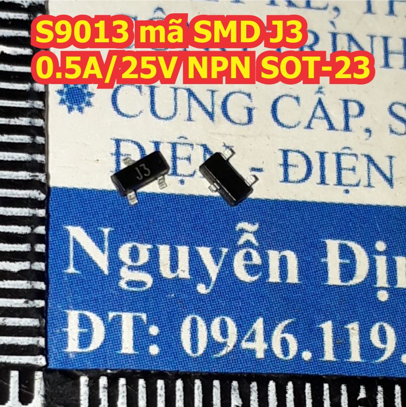 50 con s9013 mã smd j3 0.5a/25v npn-trans sot-23 kde1542