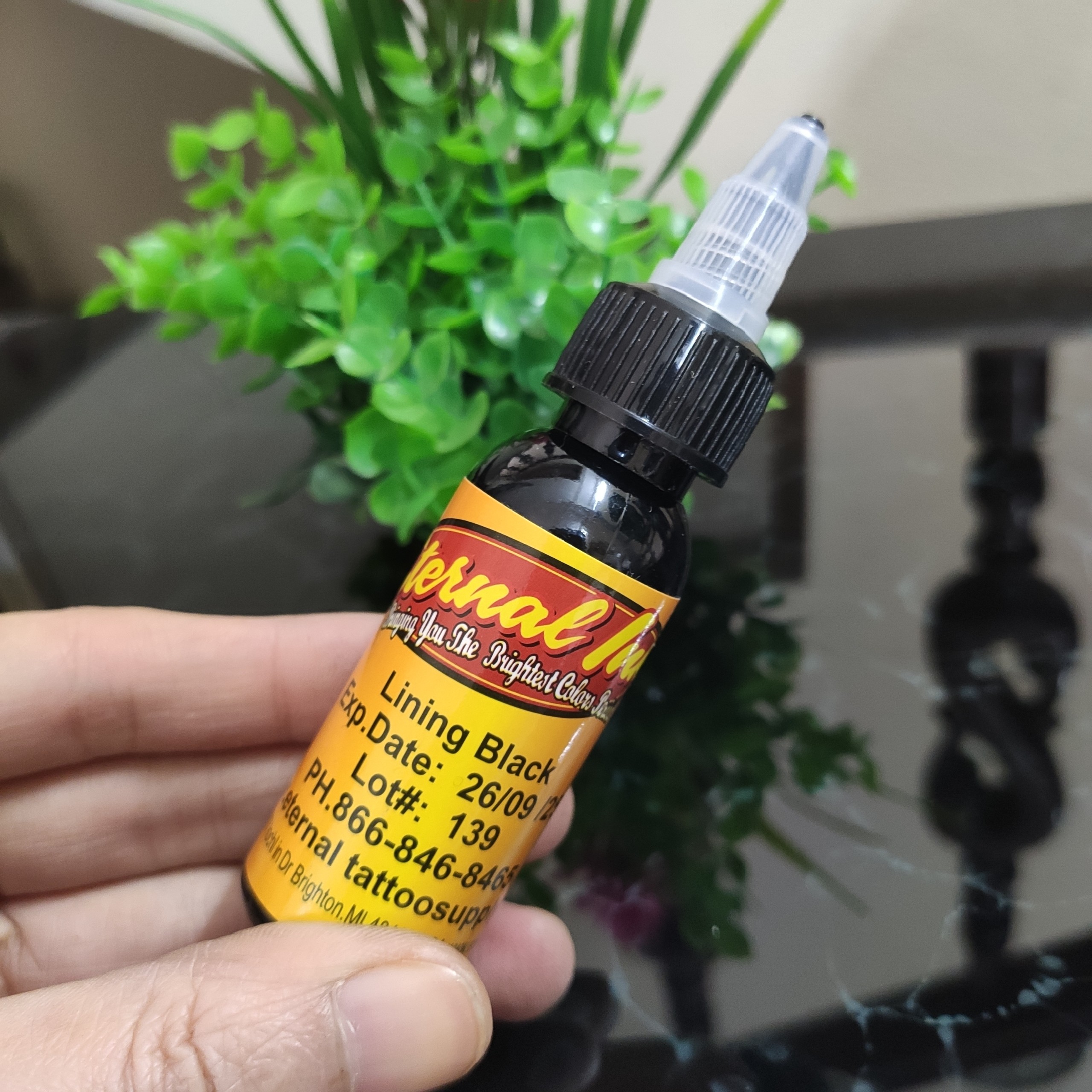 Mực tập xăm Eternal màu LiningBlack 30ml