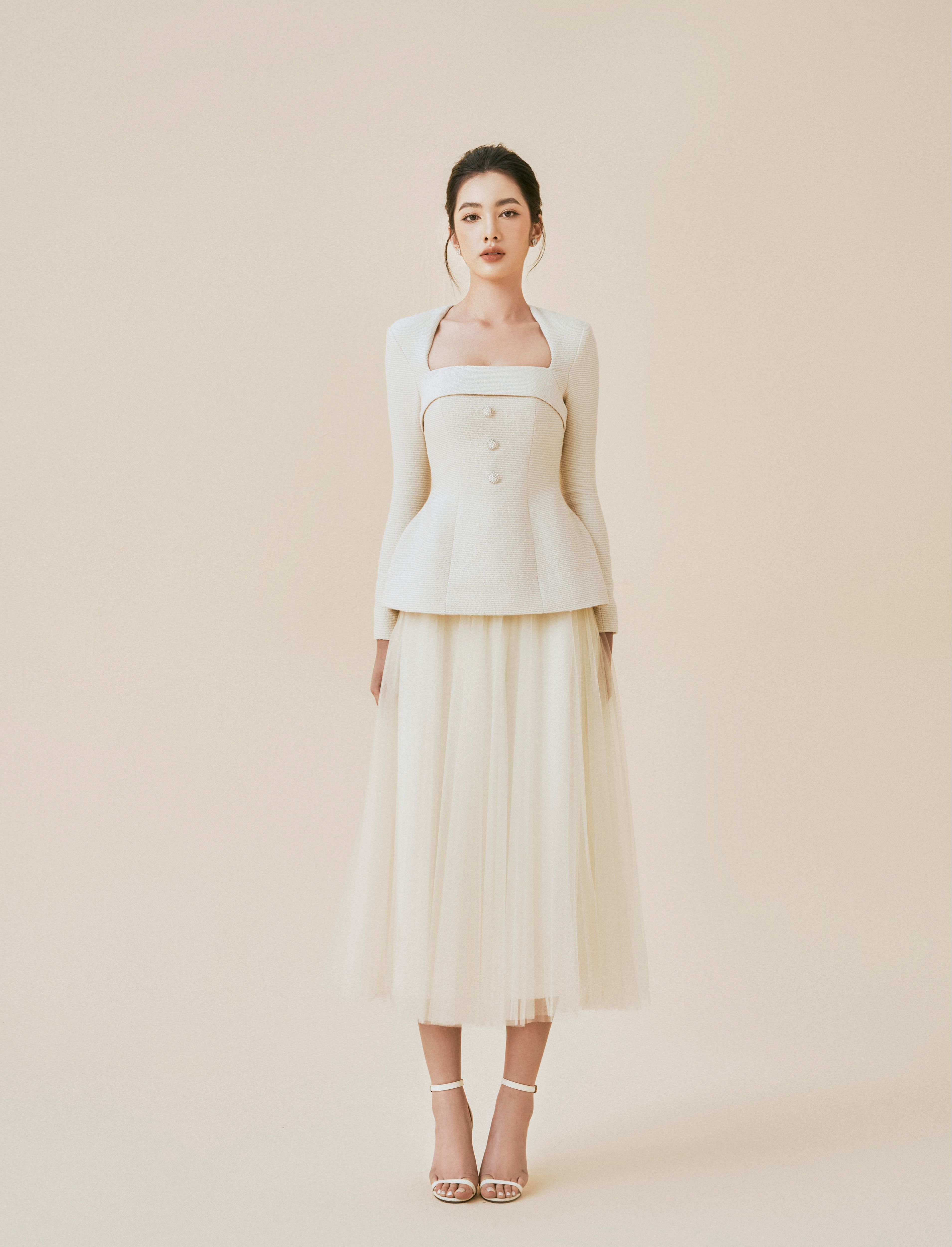 Beloved Áo kiểu Venice Square Neck Top