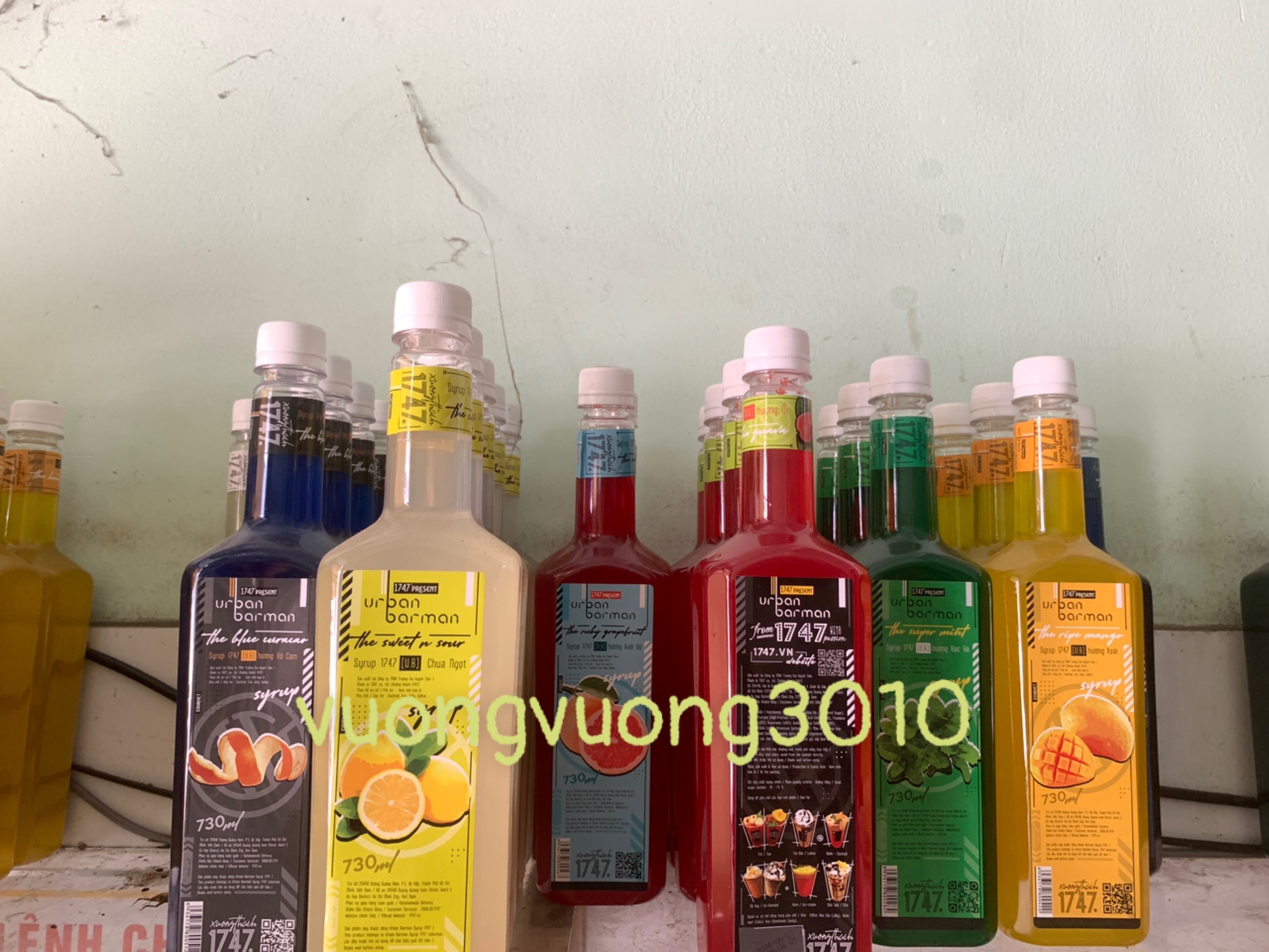 Siro Urban 1747 các vị 730ml