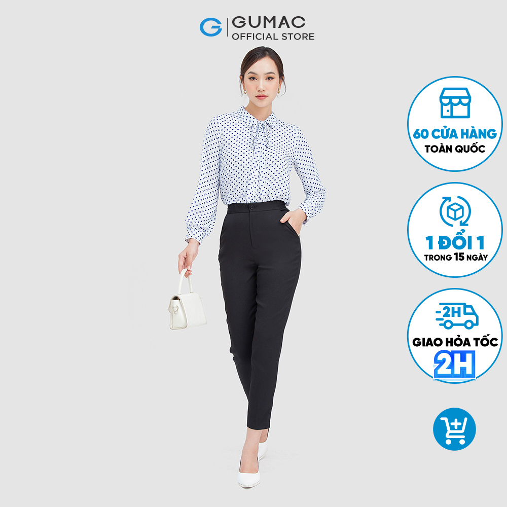 Quần tây nữ GUMAC QC05041 ống đứng