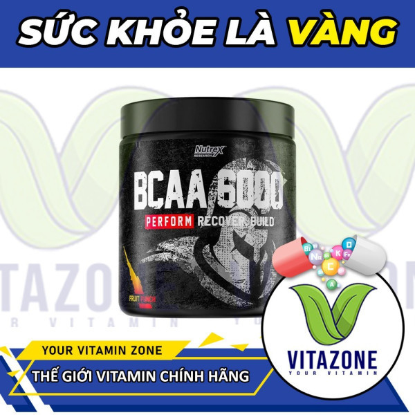 Nutrex BCAA 6000 30 servings - Tăng hiệu suất phục hồi cơ bắp