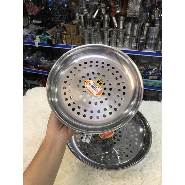Vỉ Xửng hấp inox đủ size (22cm-26cm) Hồng Phước Thanh