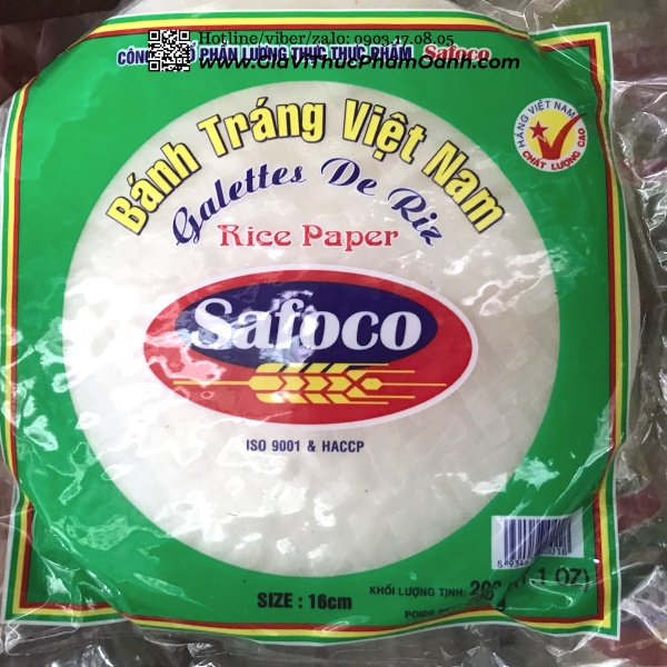 Carton of 20 bags*300gr RICE PAPERS 16CM/ 22CM Safoco