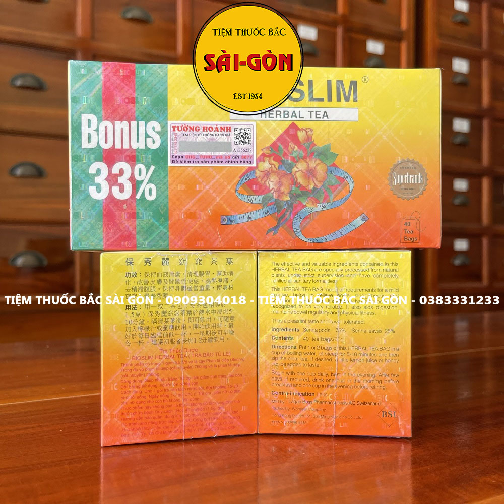 Trà Giảm Cân Bảo Tú Lệ Hộp 40 túi