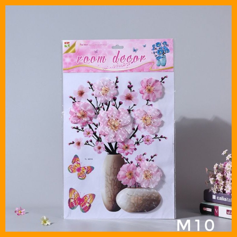 Bình hoa dán tường 3d-siêu rẻ-siêu hot -tổng kho sỉ