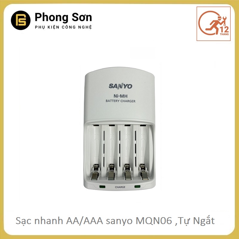 Sạc pin AA-AAA MQN06 Sanyo (sạc nhanh)