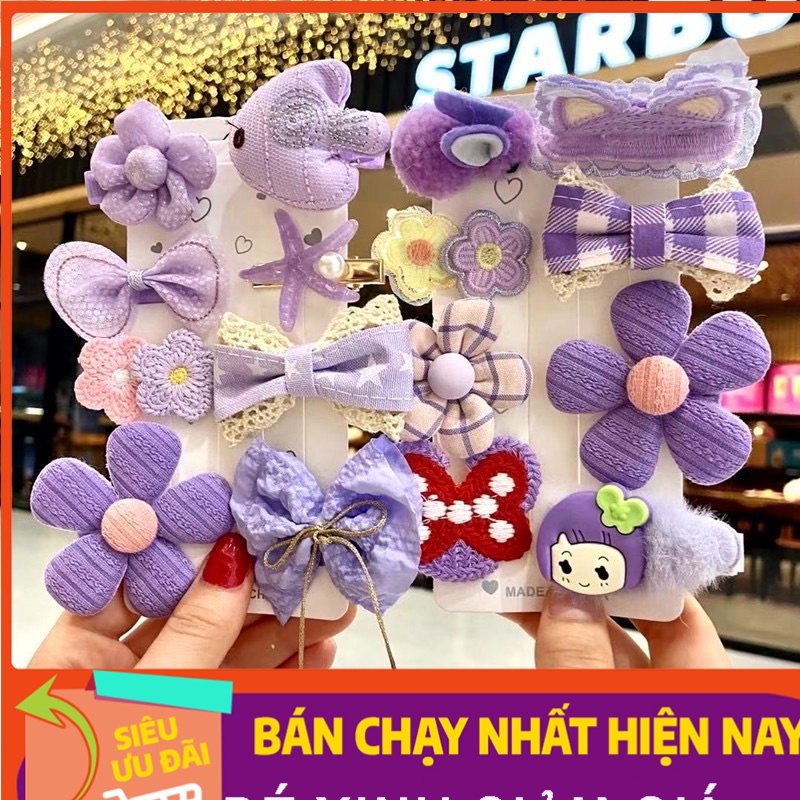 SỈ Kẹp tóc cho bé gái Kẹp mái nơ Hàn Quốc cute dễ thương phong cách tiểu thơ cho bé nhiều hình Phụ kiện tóc  YOOKIDS