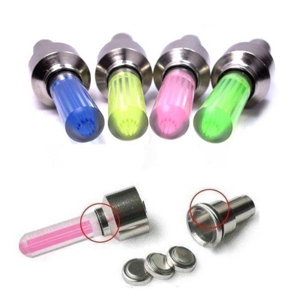 Bộ 2 Đèn LED gắn nắp van xe máy, ô tô
