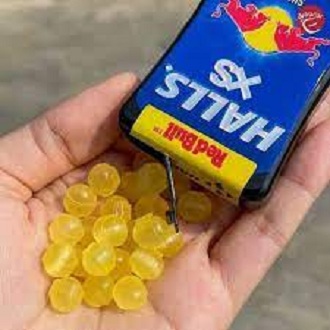 [HCM]Kẹo ngậm thơm miệng Halls XS vị Bò Húc/RedBull Thái Lan