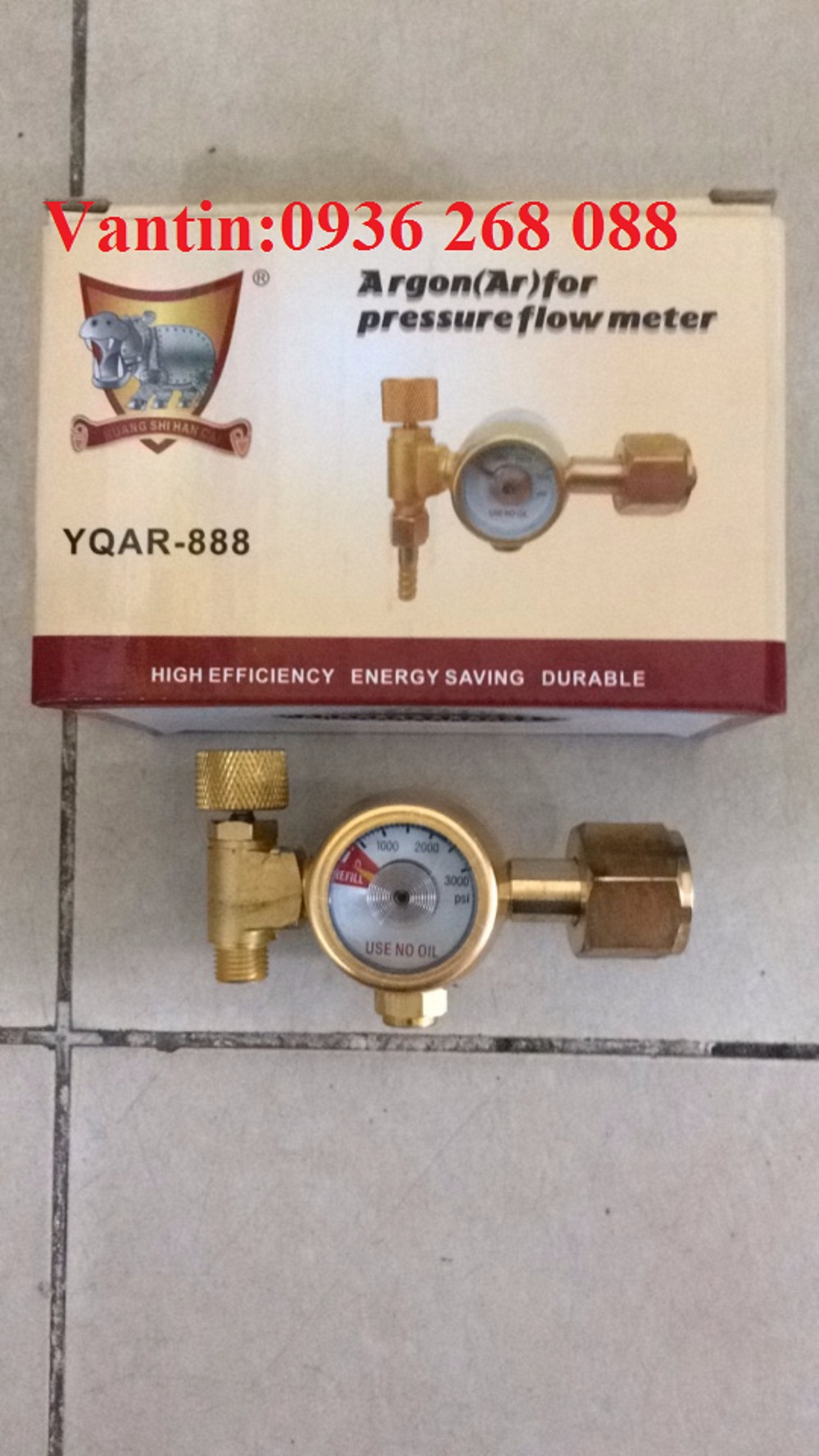 Đồng hồ tiết kiệm khí Argon bằng đồng
