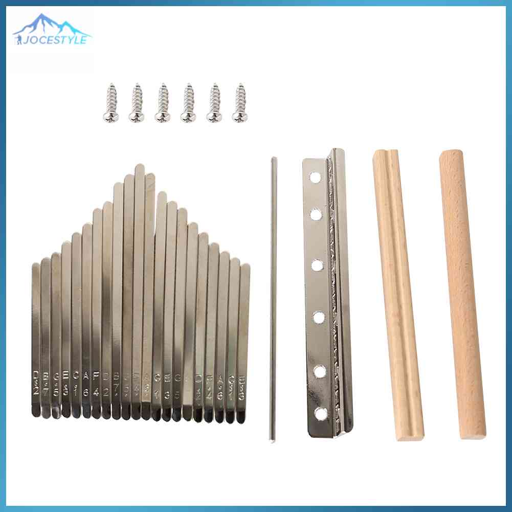 21 Key Kalimba Key+Bridge+Tuning Hammer Kit Thumb Piano Replacement Parts
