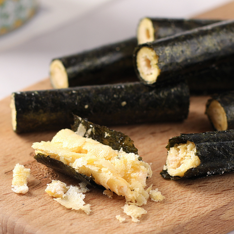 [ Bánh mới - Cực ngon ] Combo 300g SNACK RONG BIỂN CUỘN TRỨNG MUỐI ...