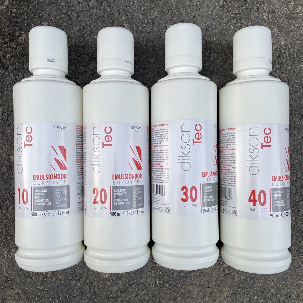 Oxy trợ nhuộm tóc DIKSON TEC EMULSIONDOR 980ml