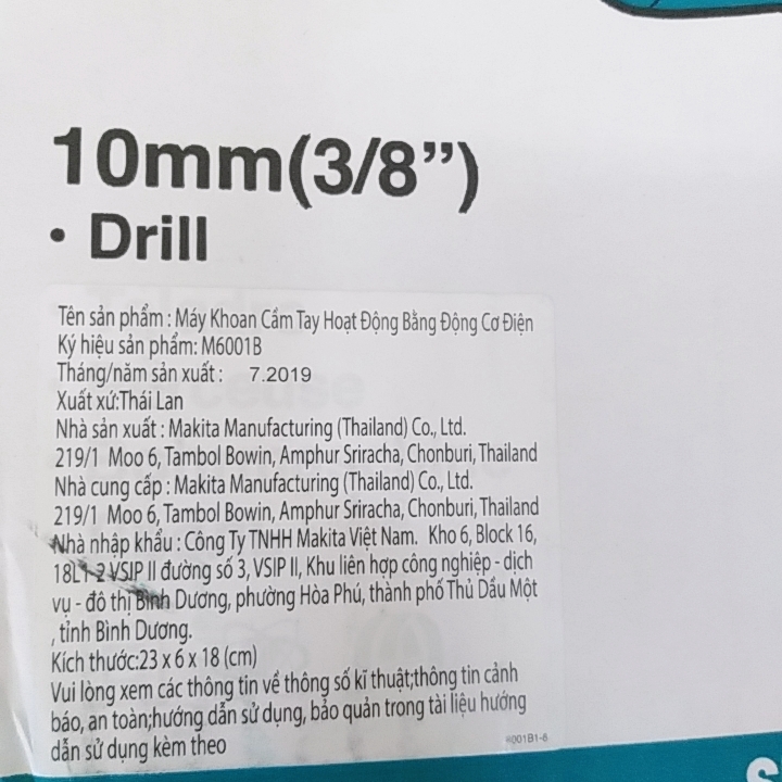 Máy khoan sắt Makita M6001B
