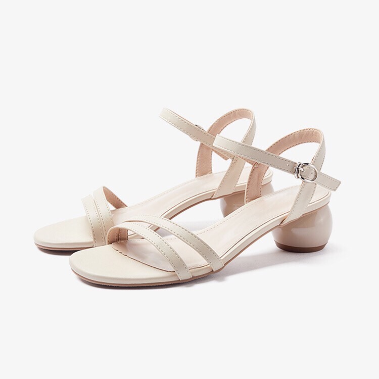 GIÀY SANDAL CAO GÓT 5CM ĐẾ TRÒN