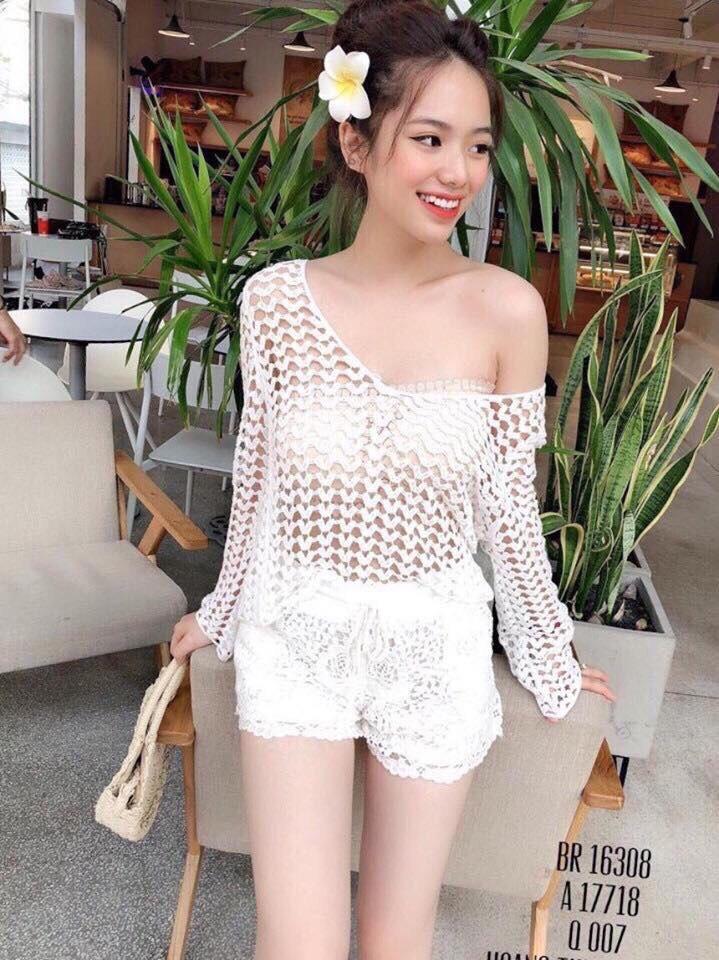 ÁO LƯỚI BIKINI ĐI BIỂN