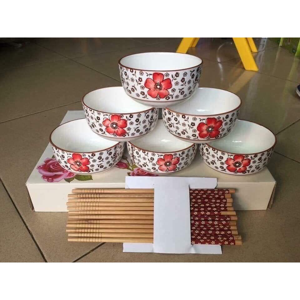 Bộ 6 Bát Xuất Nhật Cao Cấp