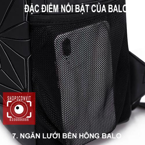 Balo laptop thời trang phản quang/phản quang Issey Miyake 3D 2018