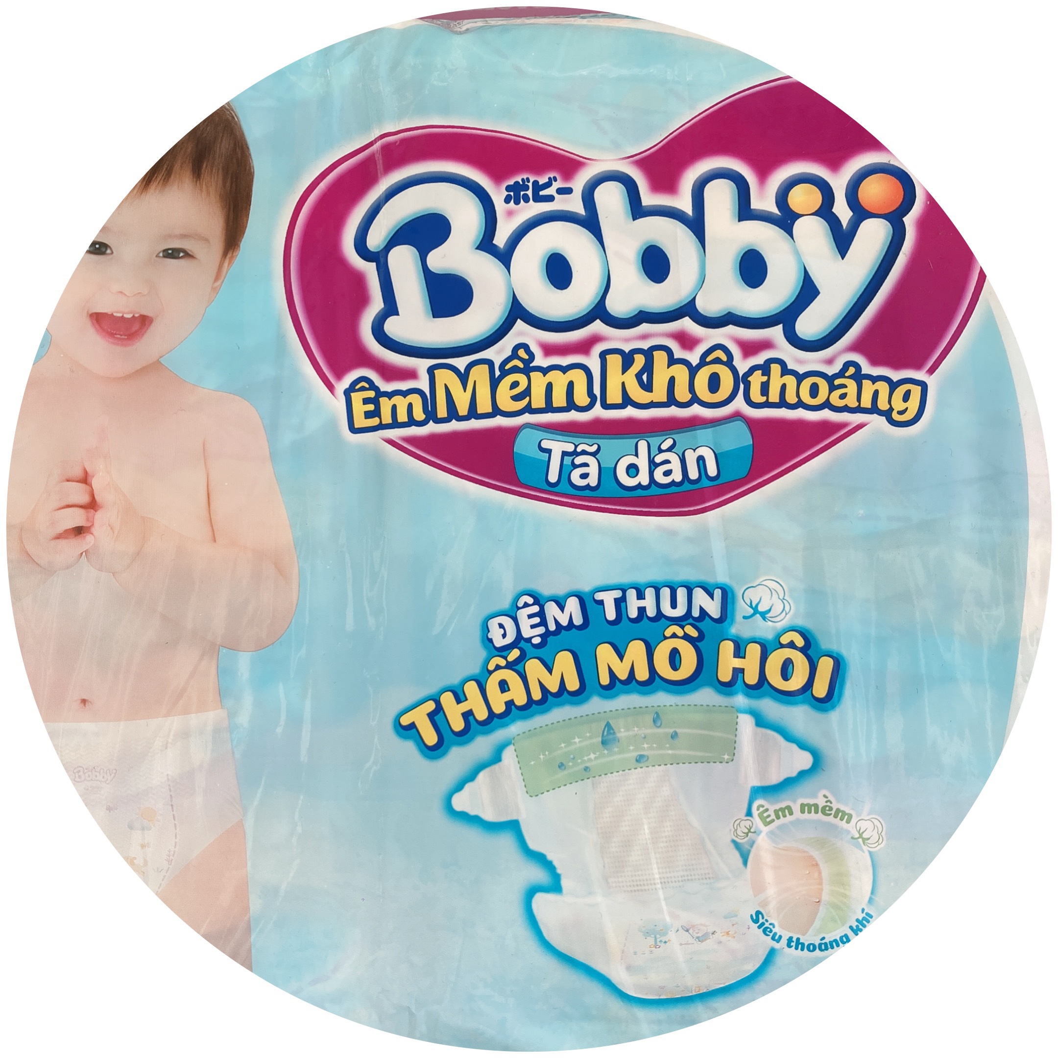 TÃ DÁN BOBBY SIÊU THOÁNG SIZE XL 62 MIẾNG (12-17kg)