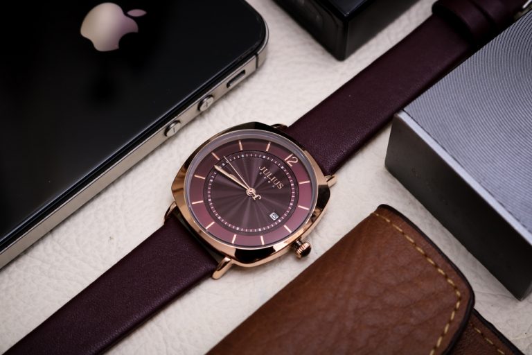 Đồng Hồ Nữ JA-1190LC Julius Hàn Quốc Dây Da (Đỏ)