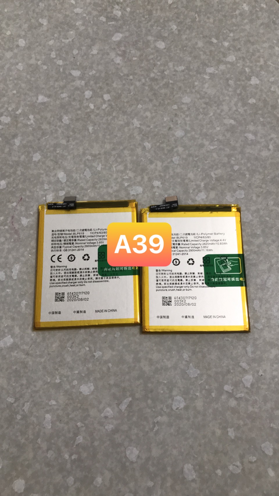 pin điện thoại oppo a39