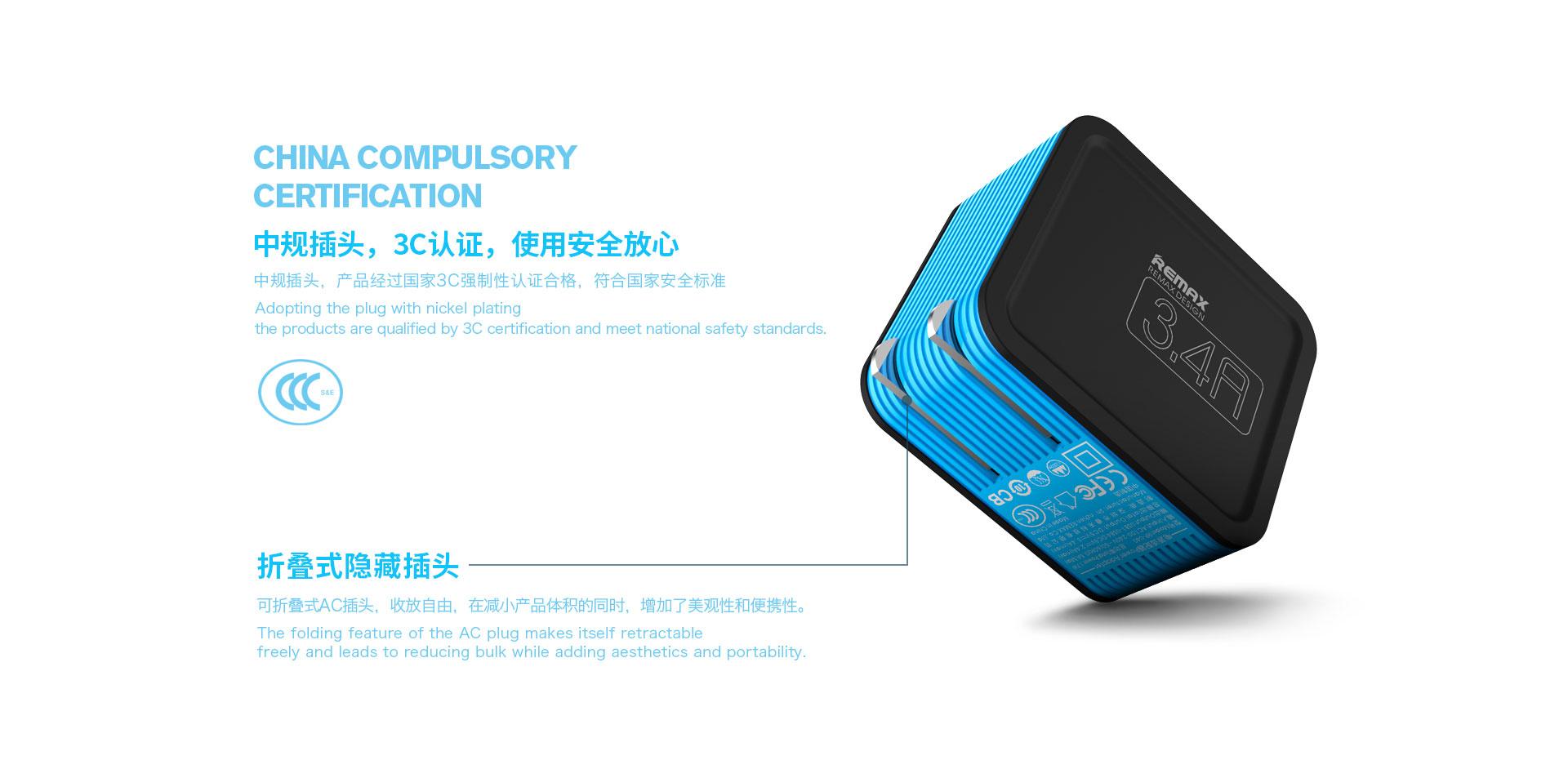 CỦ SẠC REMAX RP-U40 - 4 CỔNG USB 3.4A - SẠC NHANH