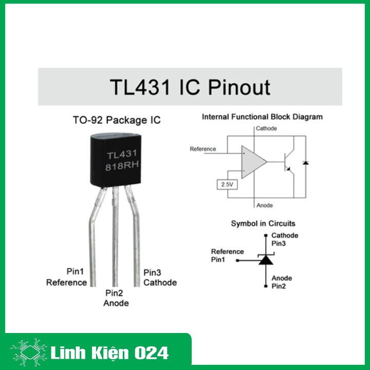 Combo 10 TL431 TO-92 TRANS điện áp 0,1A 40V