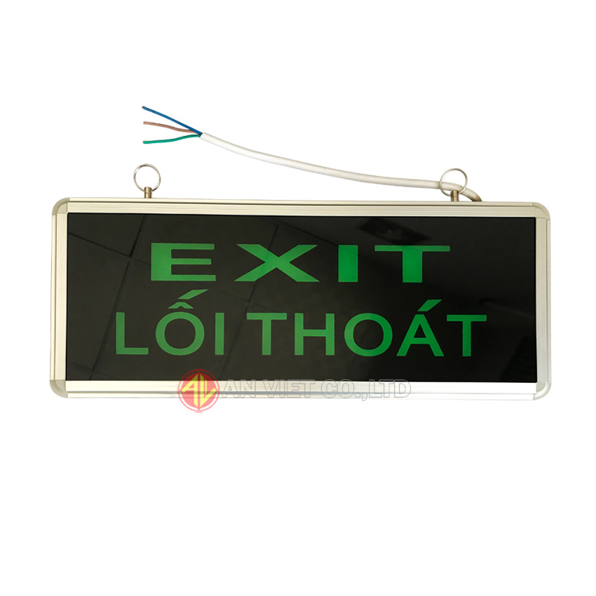 Đèn LED Exit 2 mặt (KHÔNG MŨI TÊN CHỈ)- Đèn lối thoát, đèn khẩn cấp