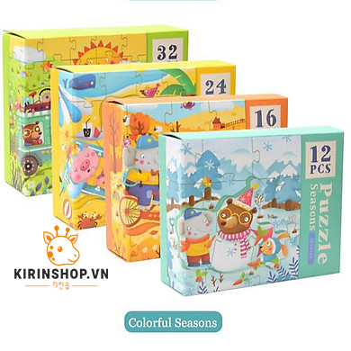 Xếp hình 4 in 1 Seasons - Mideer (Bộ)