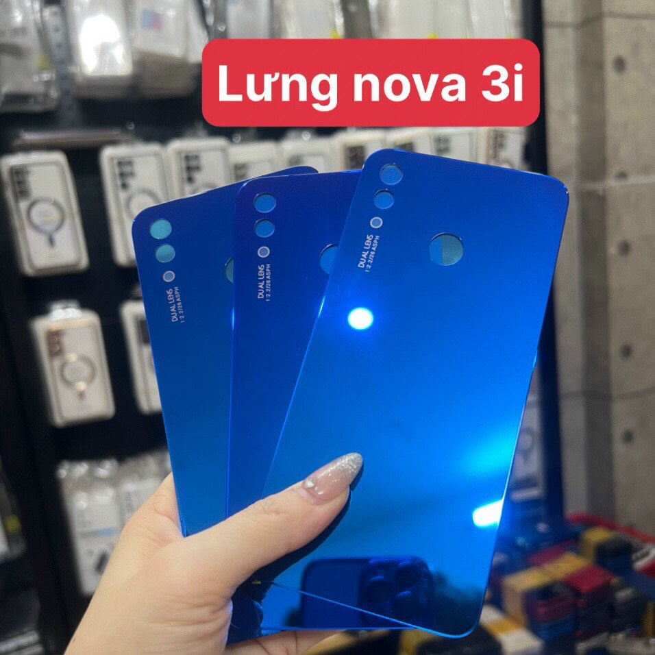 Nắp lưng bằng Kính Huawei Nova 3i (bằng kính kèm kính camera )