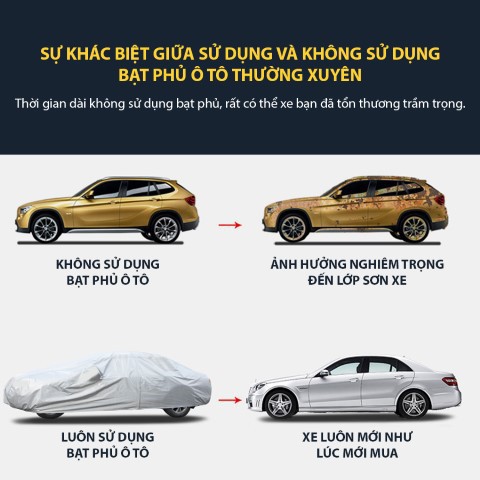 Bạt che phủ xe Honda City cao cấp (bạt 3 lớp tráng nhôm, chống xước)