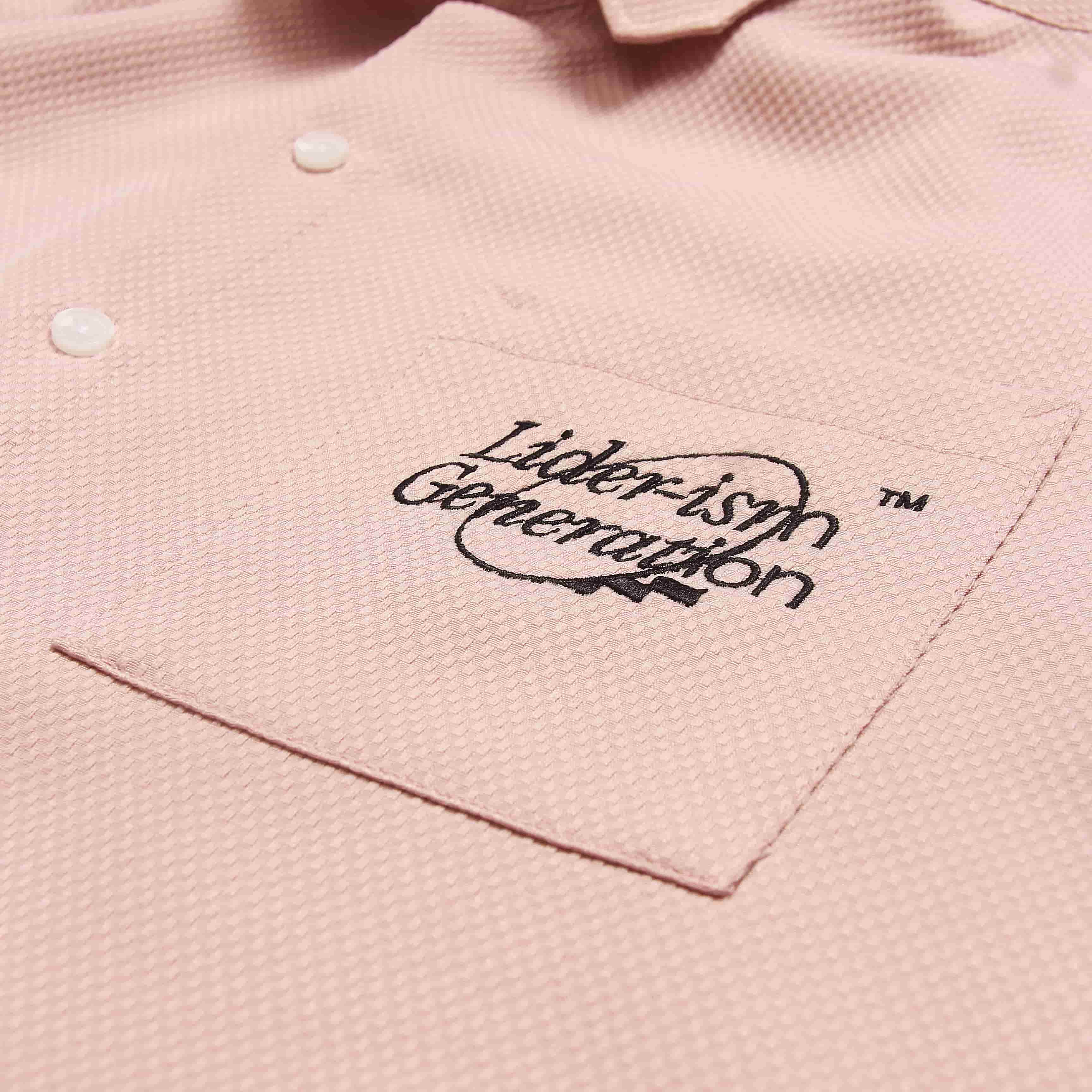 LIDERISM CUBAN SHIRT - Blush/White