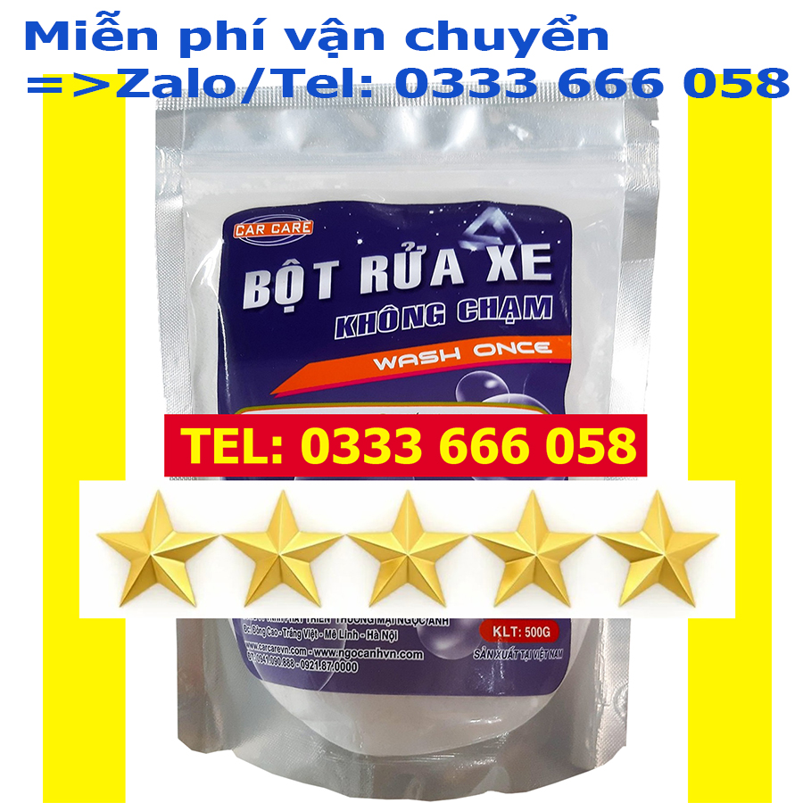 Bột rửa xe không chạm WASH ONCE 500Gram