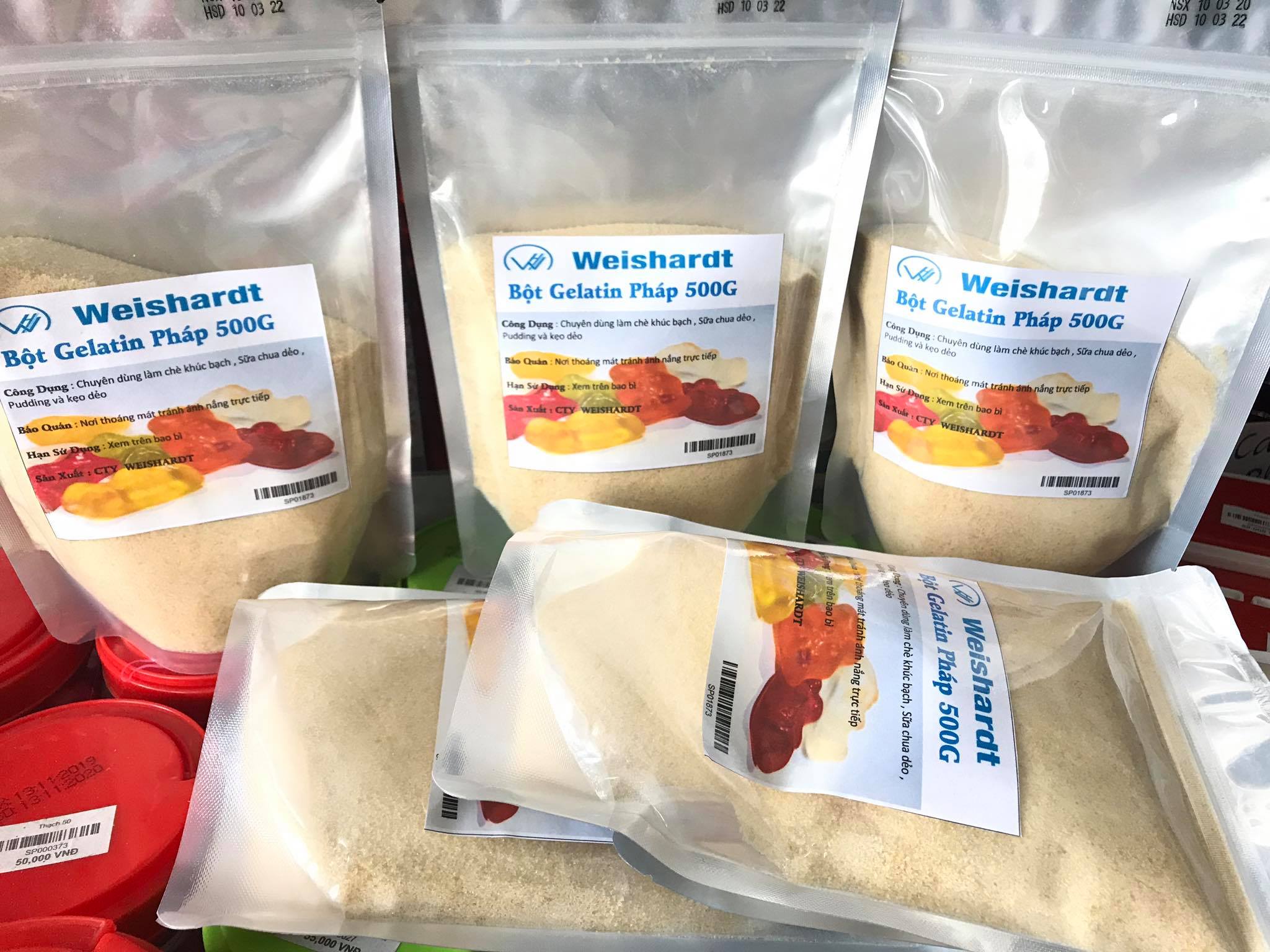 bột Gelatin pháp 500g