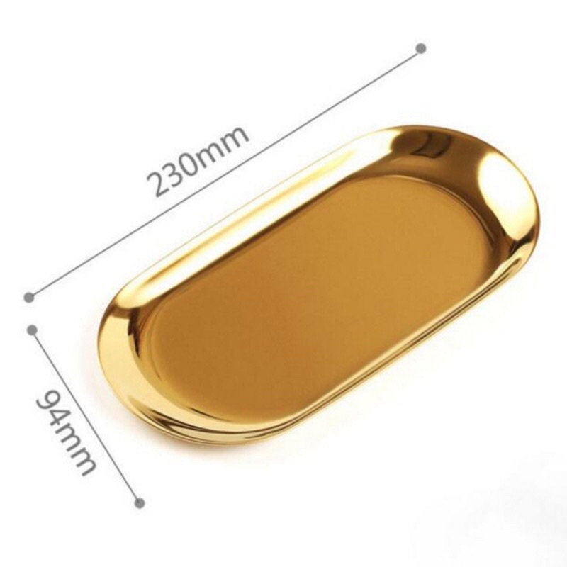Khay, chén inox mạ vàng