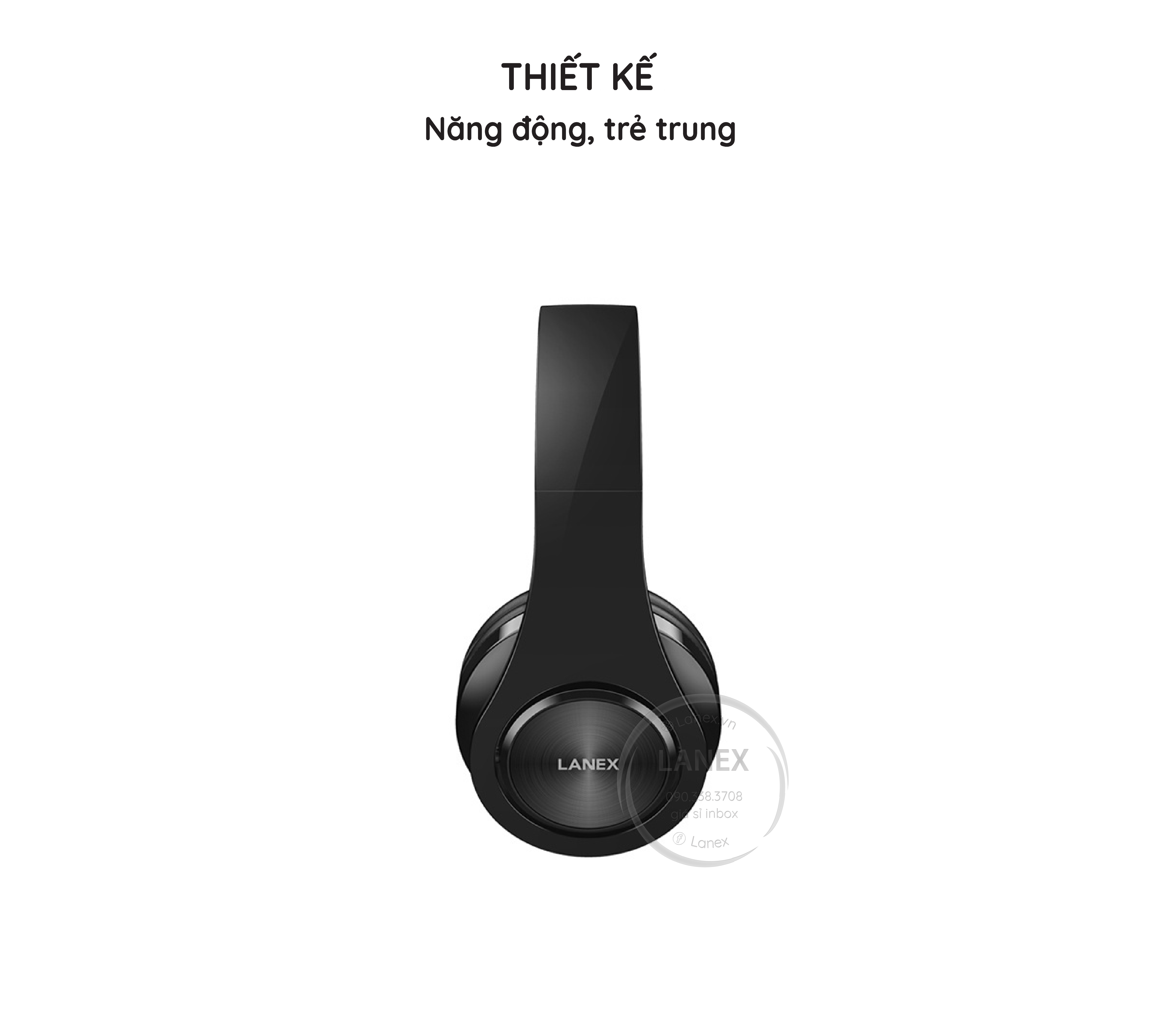 Tai Nghe Bluetooth Lanex Lt13 Headphone V5.0 Có Mic