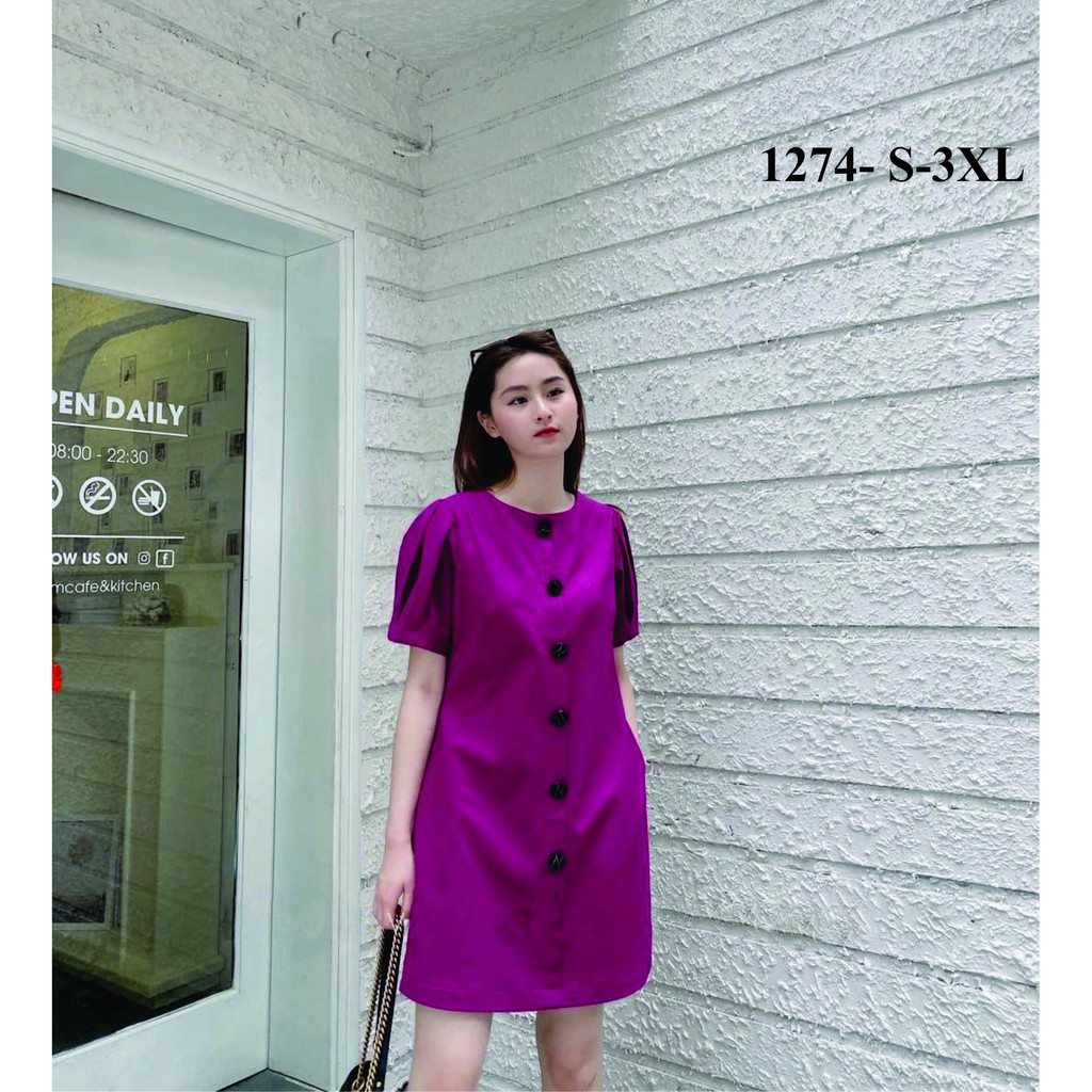 Rập giấy may đầm suông mã 1274