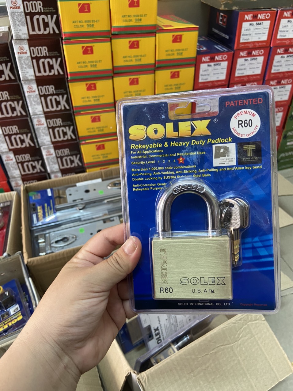 KHÓA CAO CẤP SOLEX THÁI LAN R50 - R60 - R70