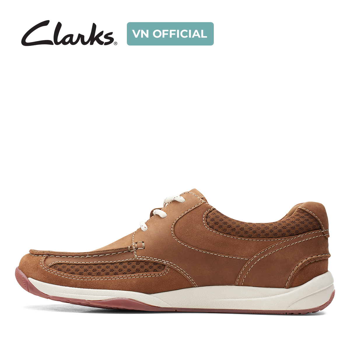 Giày Sneaker Da Nam Clarks - Langton Lane