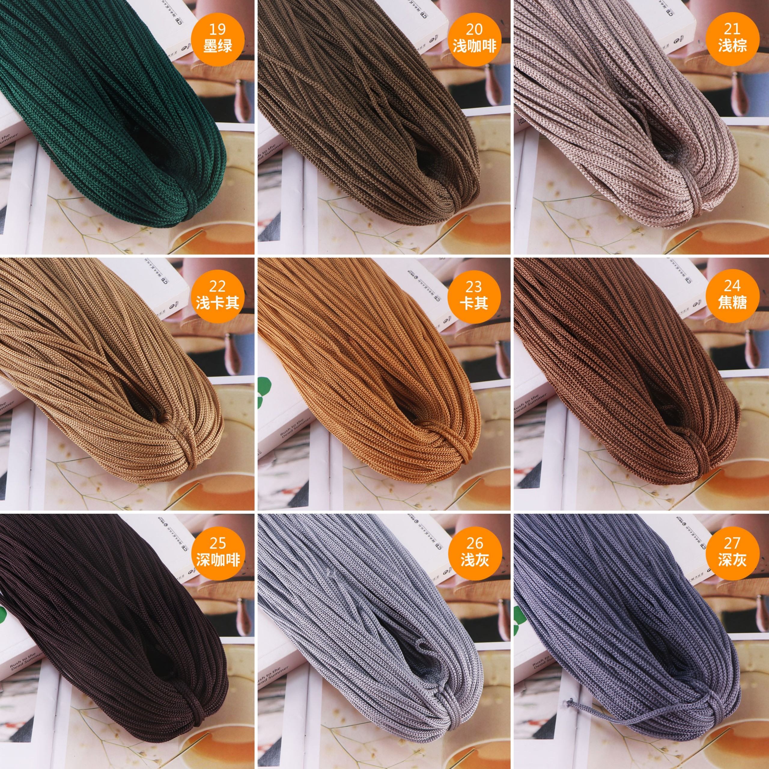 Sợi dù đan móc mũ, túi handmade