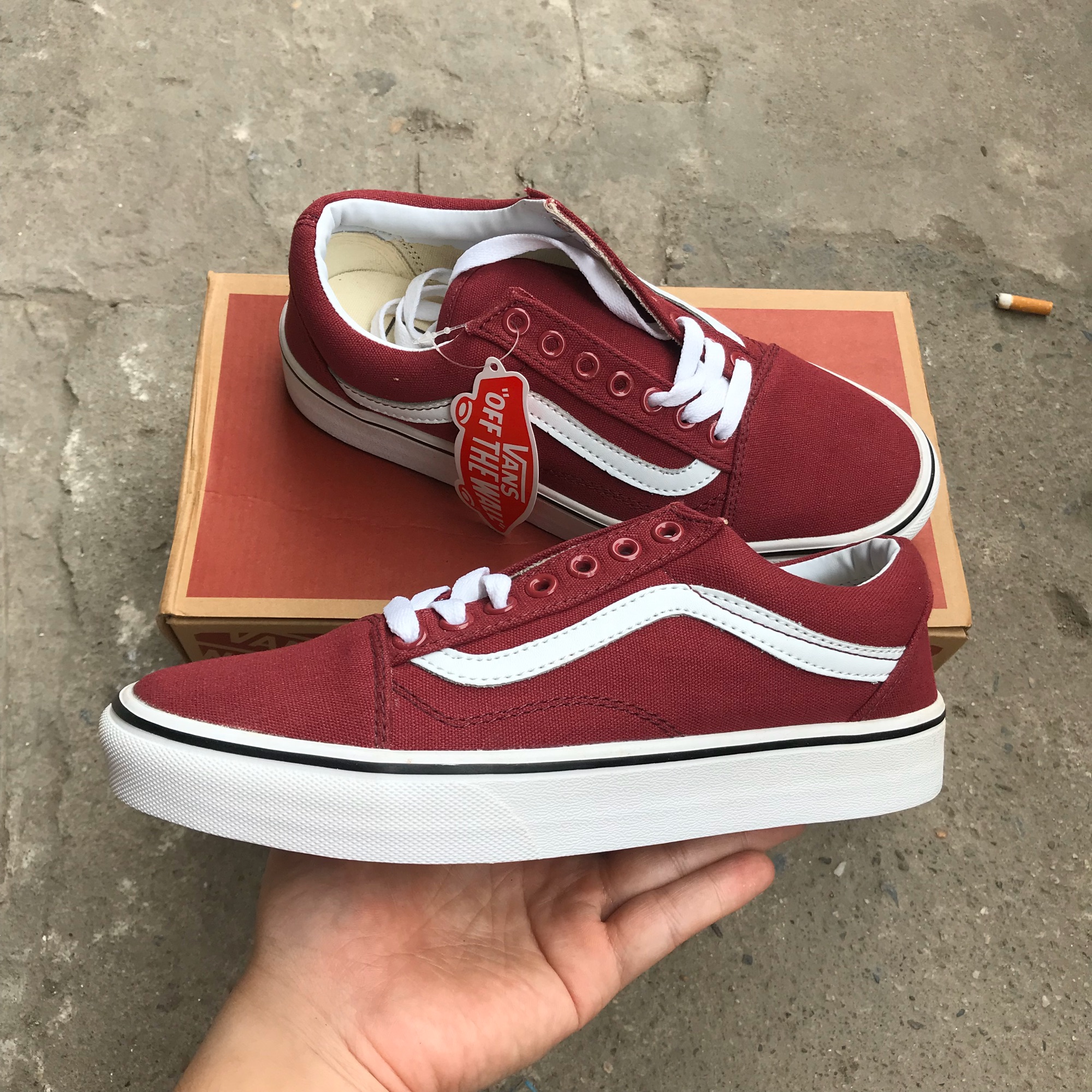 Vans classic outlet đỏ mận