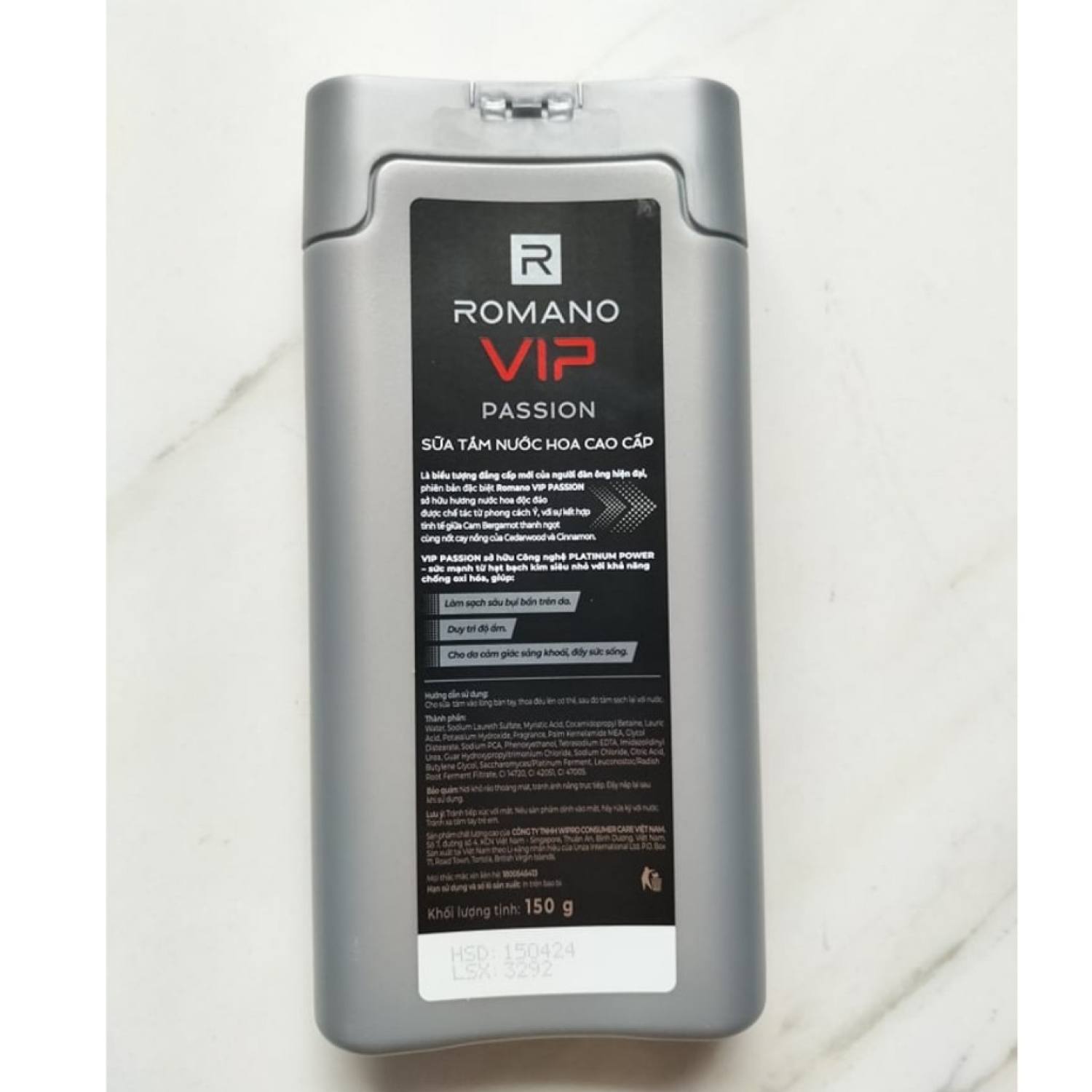 Sữa tắm romano Vip 150g( HÀNG KHUYEN MÃI)
