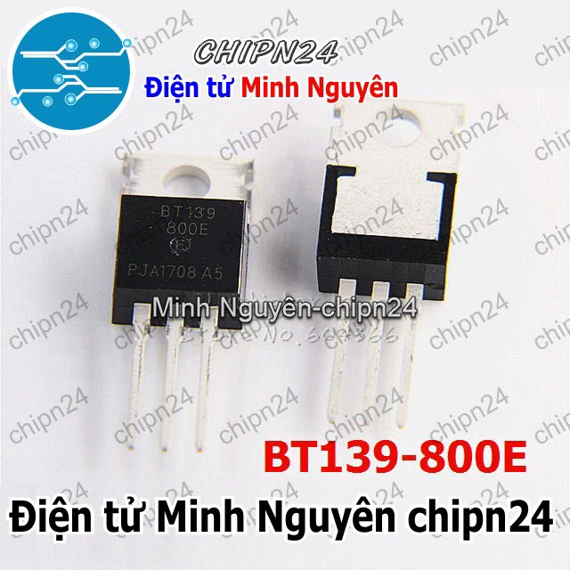 [2 con] (KT1) Triac BT139-800E TO-220 16A 800V (BT139-800 BT139) - HH003872