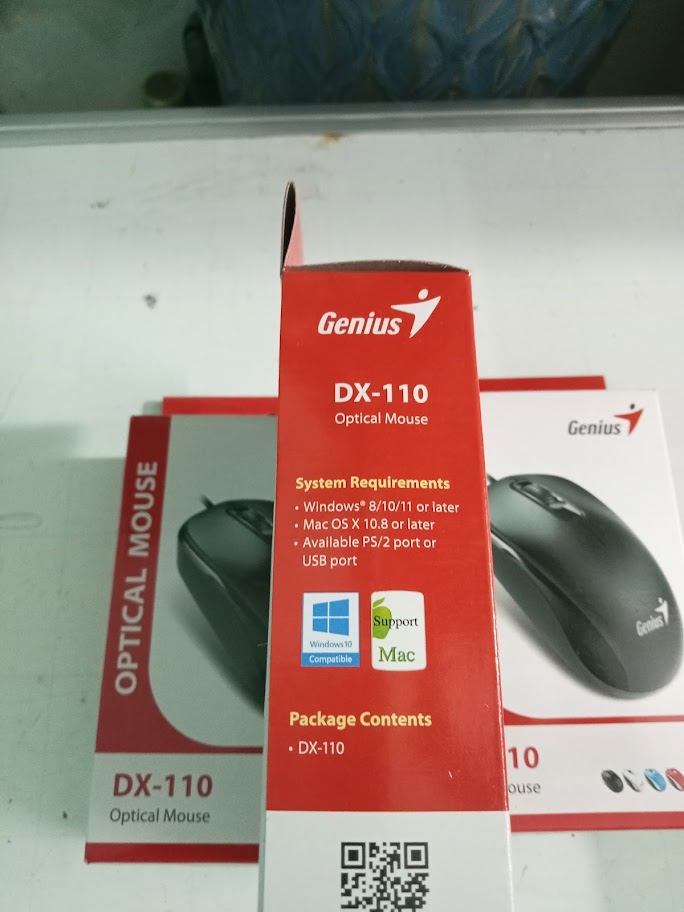 Chuột quang có dây Genius DX-110 (Màu đen)