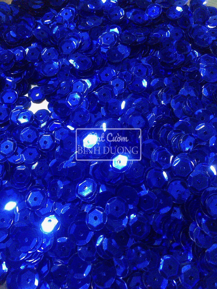 Gói 100gram kim sa(Sequin) thiếc lõm 8mm trang trí áo váy handmade